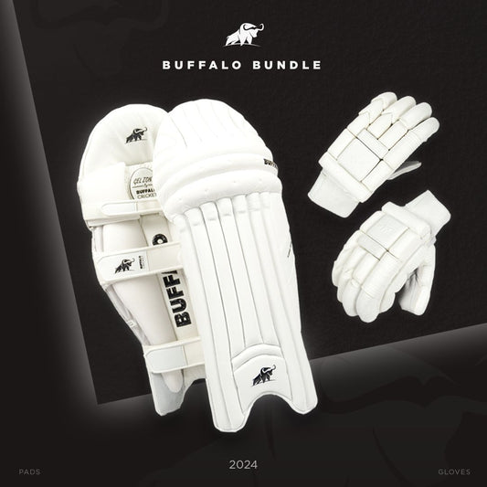 Buffalo batting pads and gloves bundle